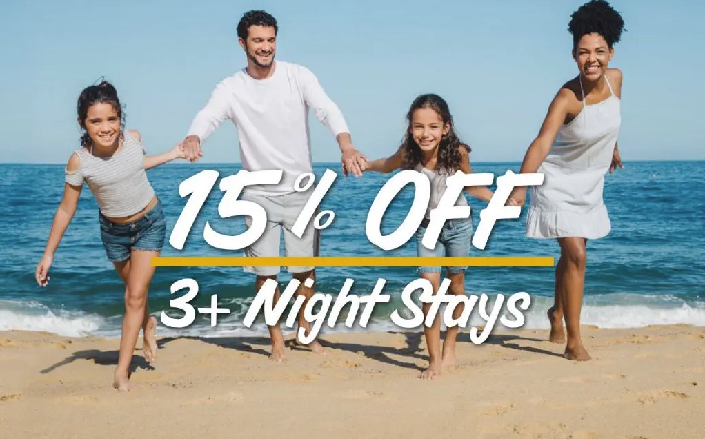 15% off 3 nights or more